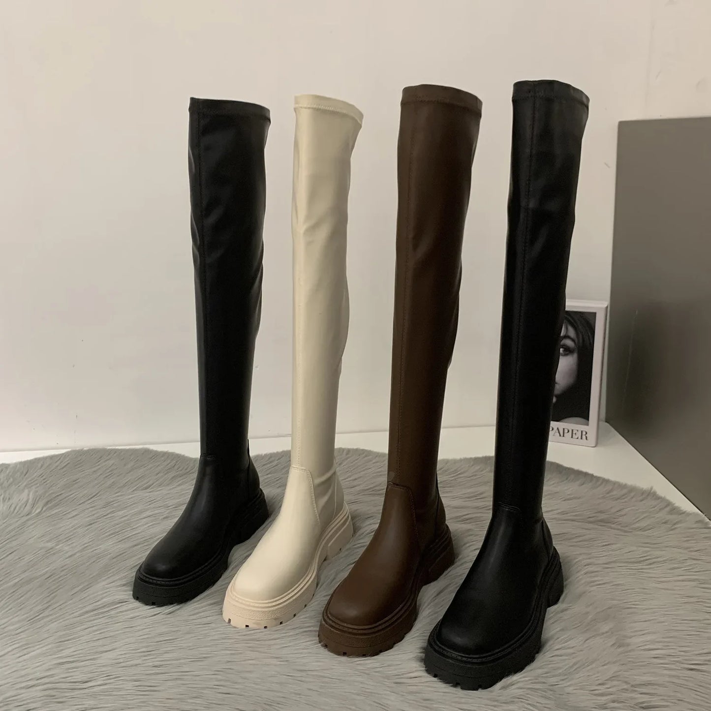 cuissardes talons compensées