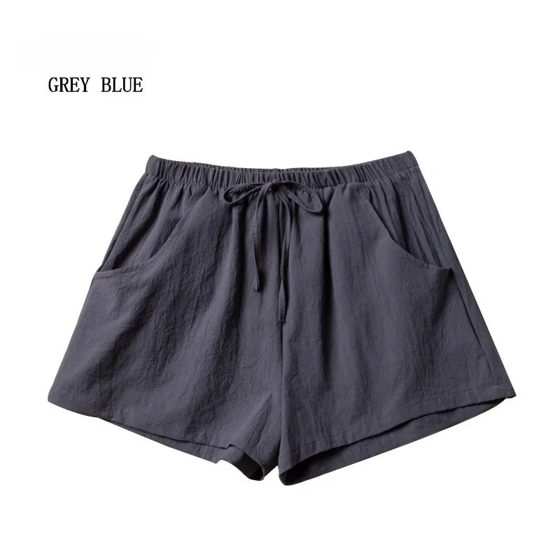 Short en lin décontracté