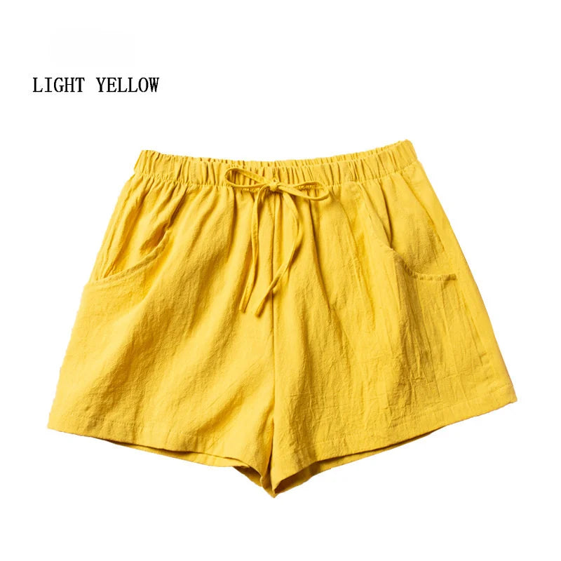 Short en lin décontracté