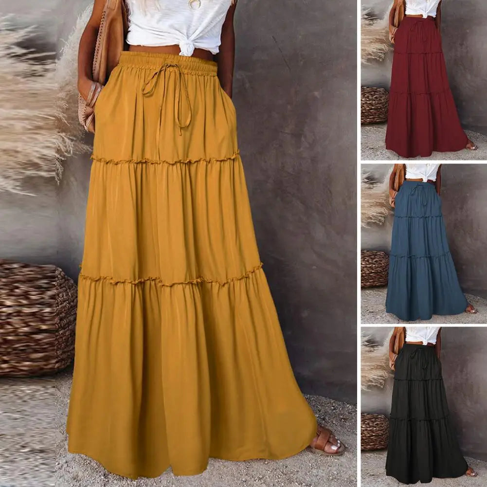 Jupe trapèze taille haute