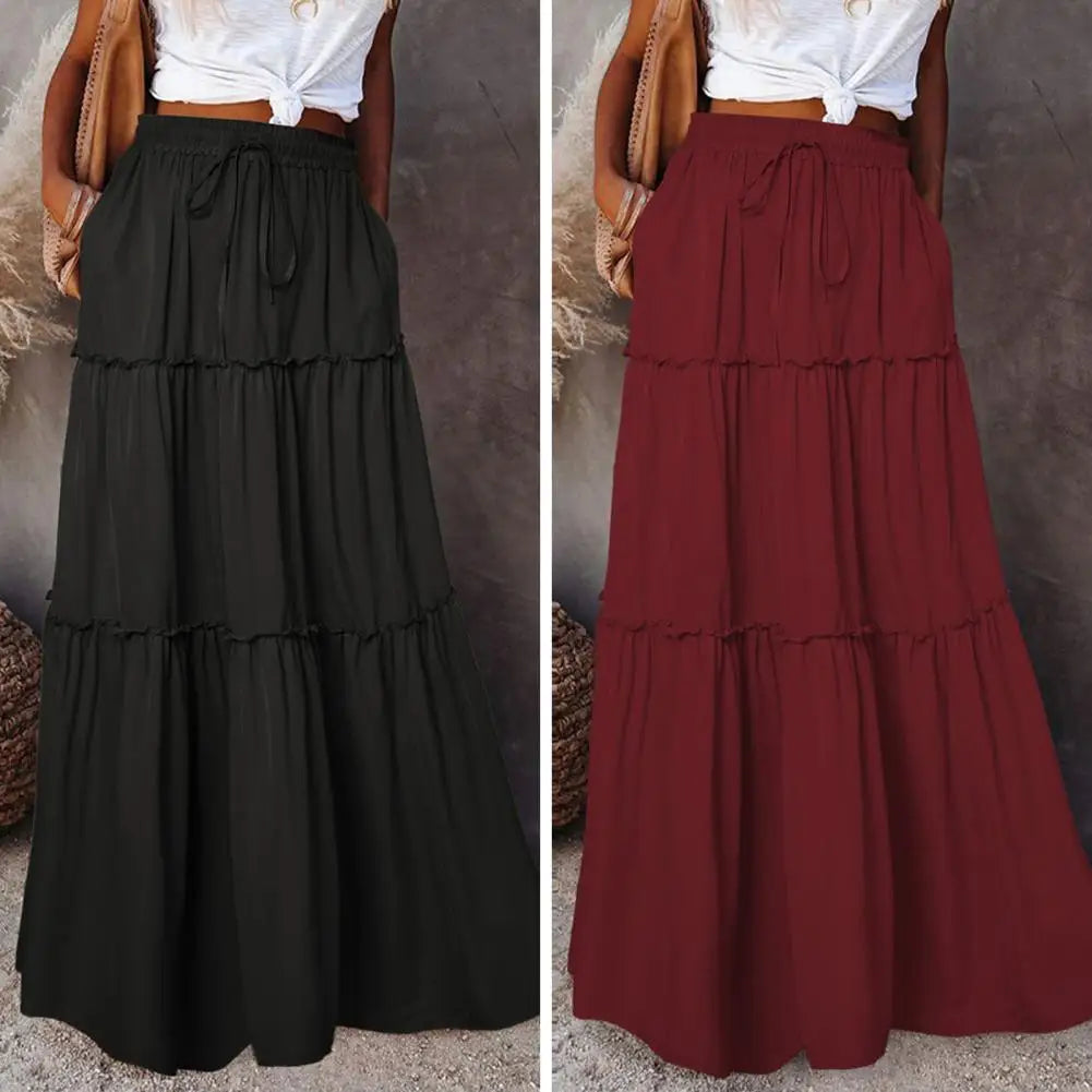 Jupe trapèze taille haute