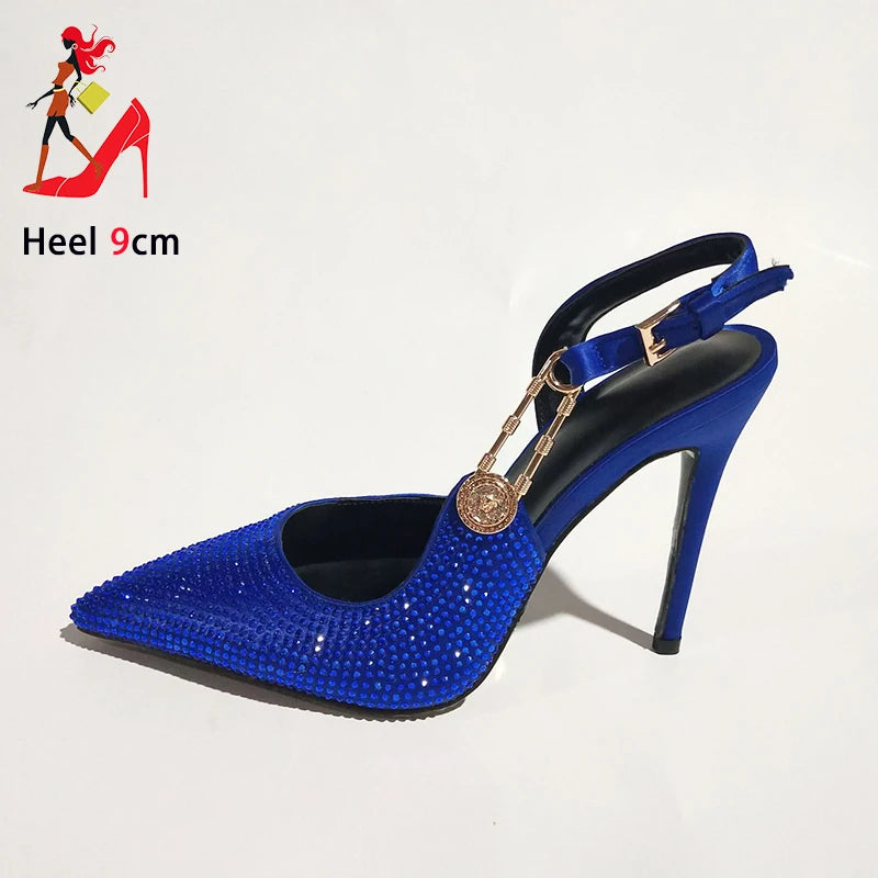 Escarpins à strass et paillettes