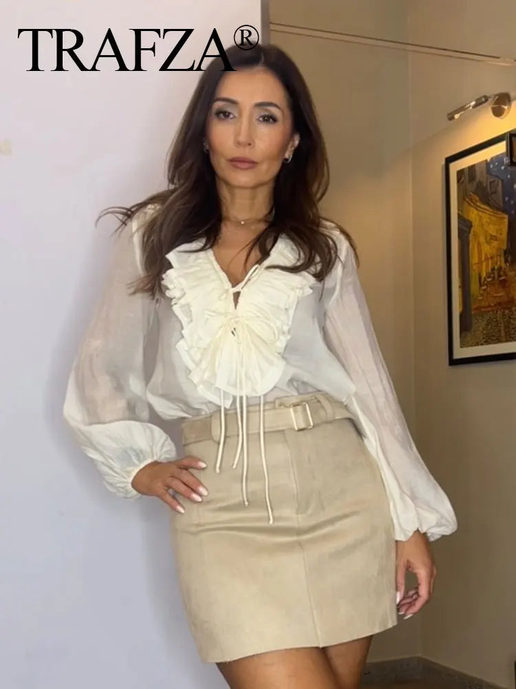 Blouse légère manches longues
