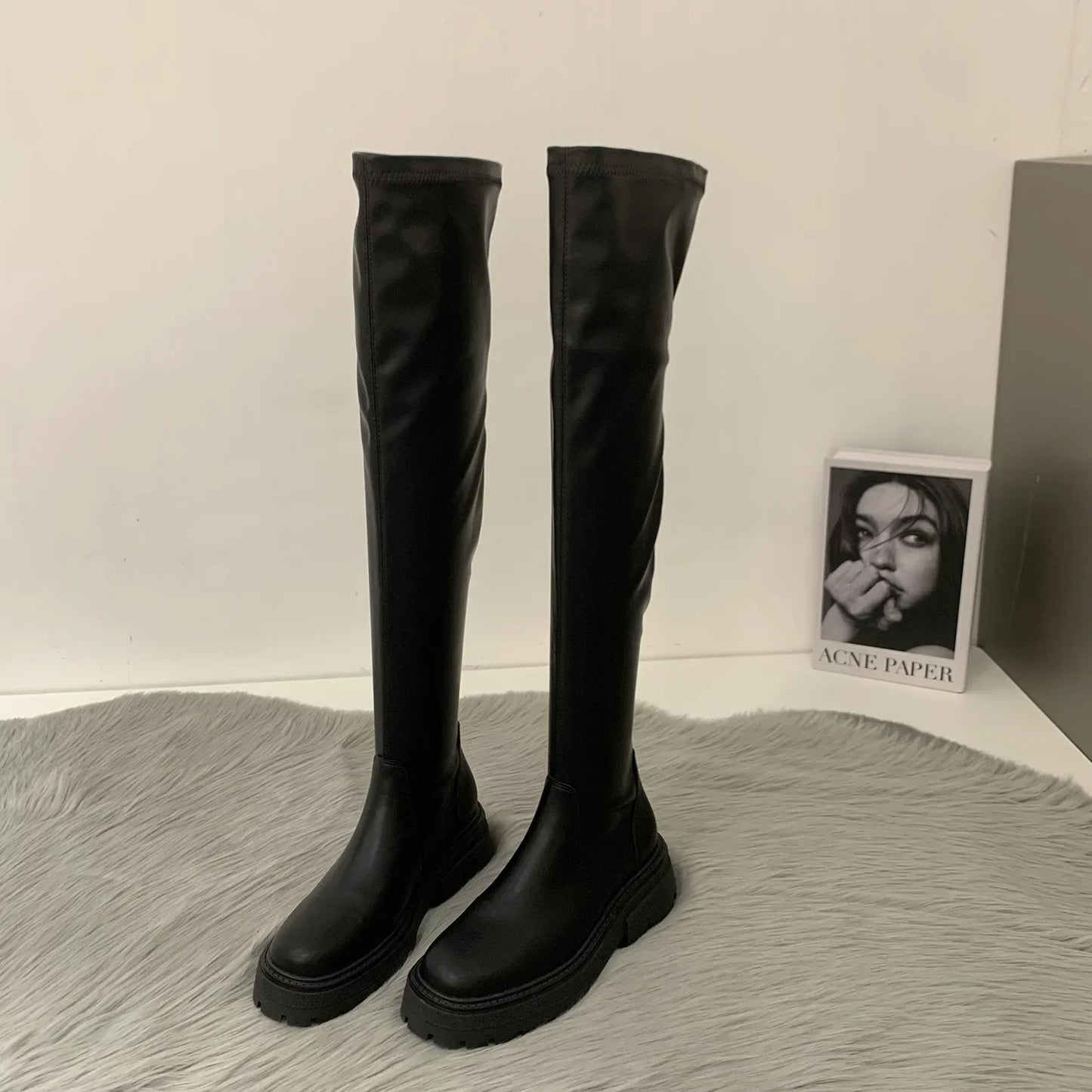 cuissardes talons compensées