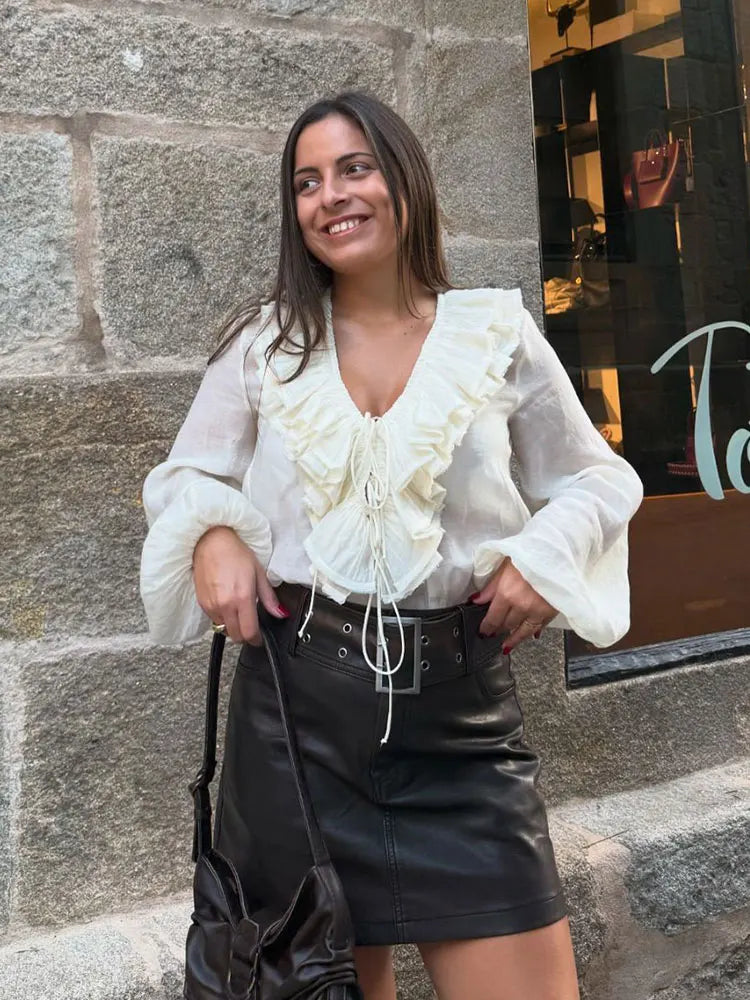 Blouse légère manches longues