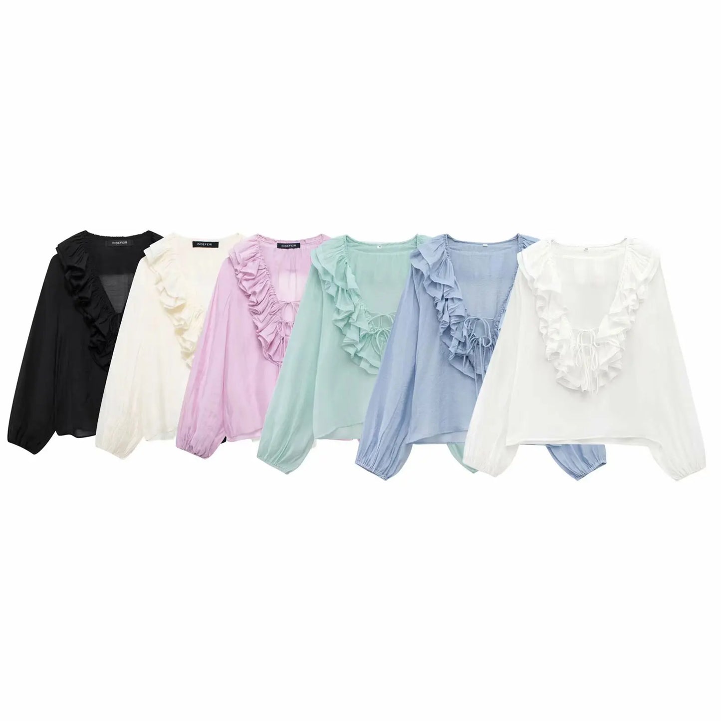 Blouse légère manches longues