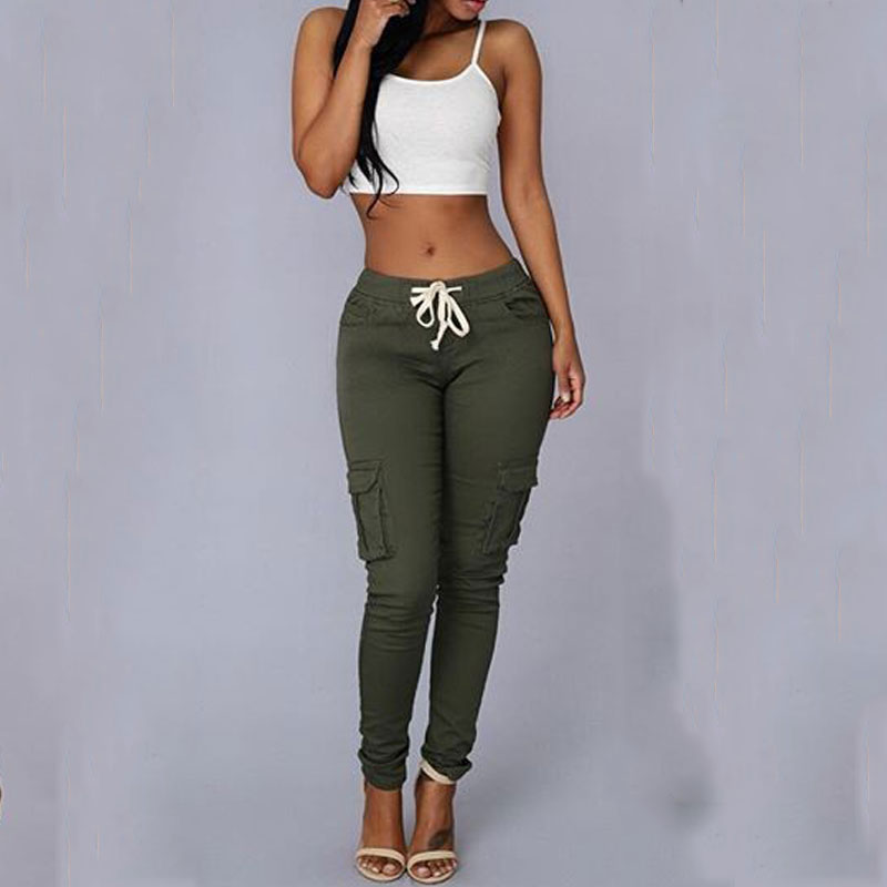 Pantalon blanc Joggers Taille Haute