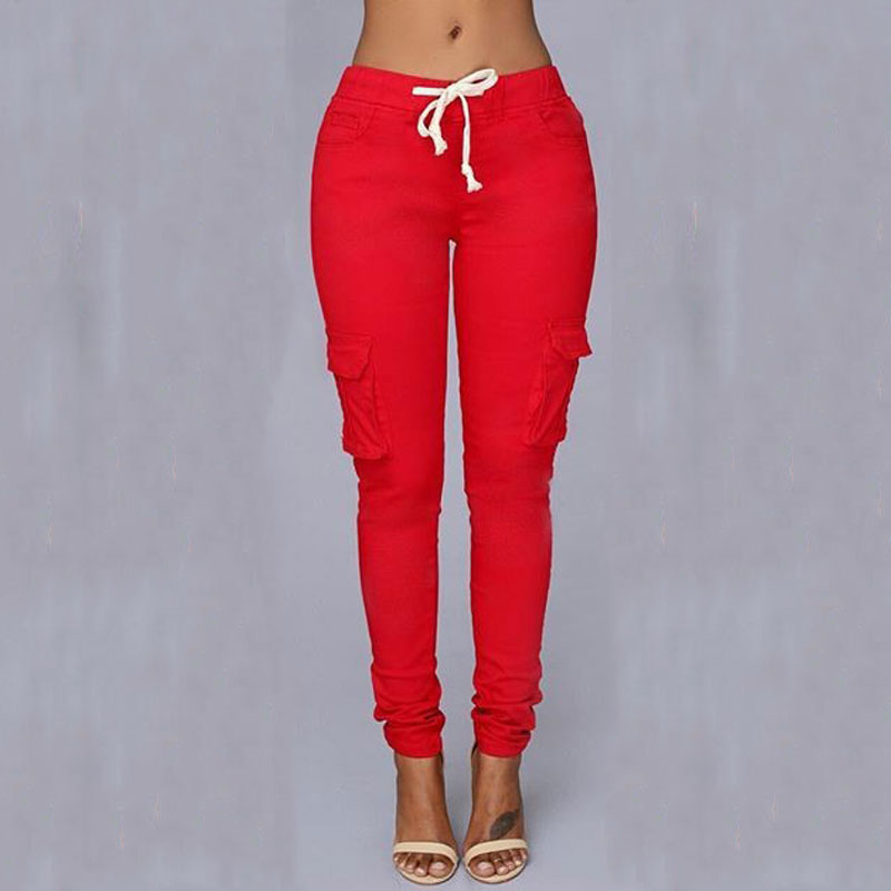 Pantalon blanc Joggers Taille Haute