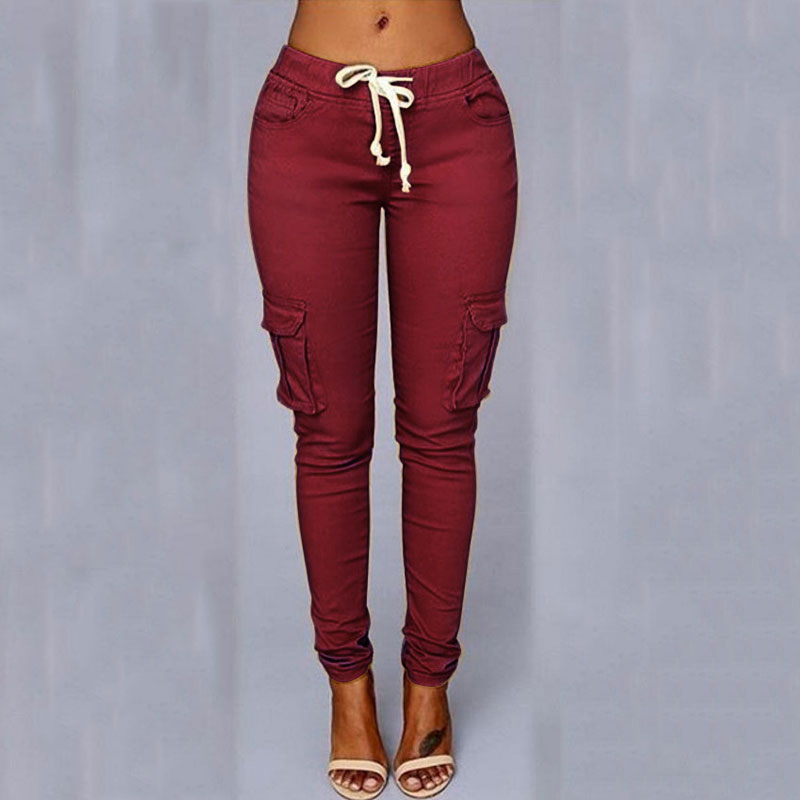 Pantalon blanc Joggers Taille Haute