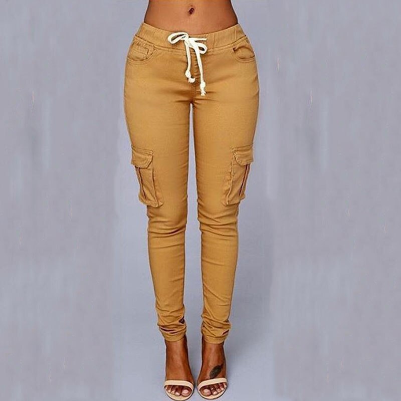 Pantalon blanc Joggers Taille Haute