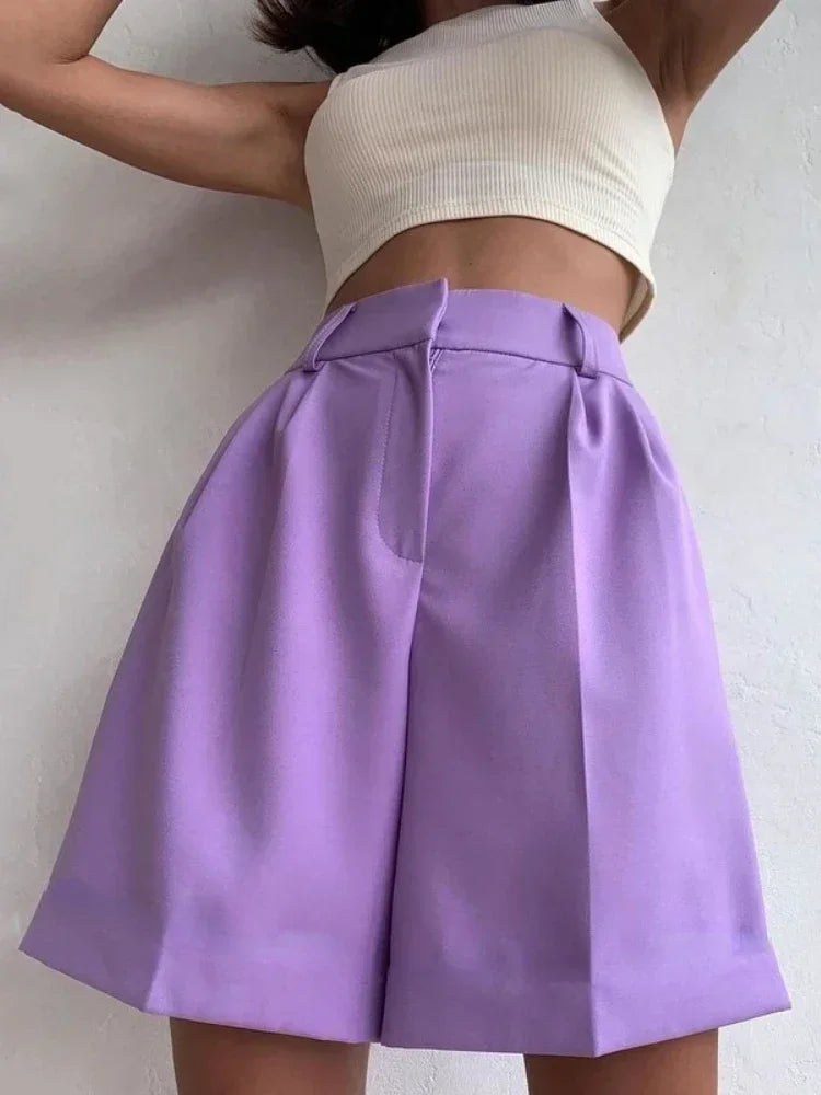 Short long taille haute