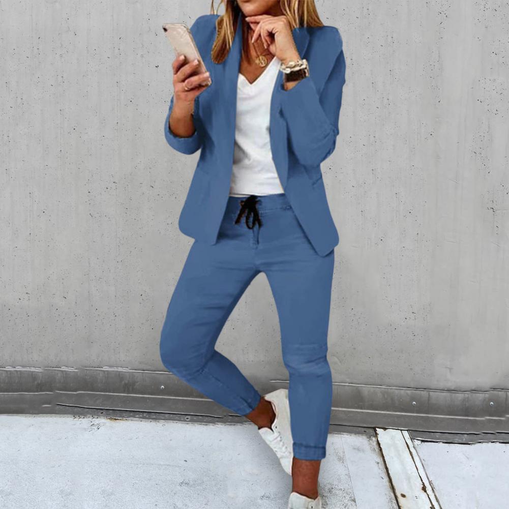 Ensemble deux pièces blazer et pantalon chic