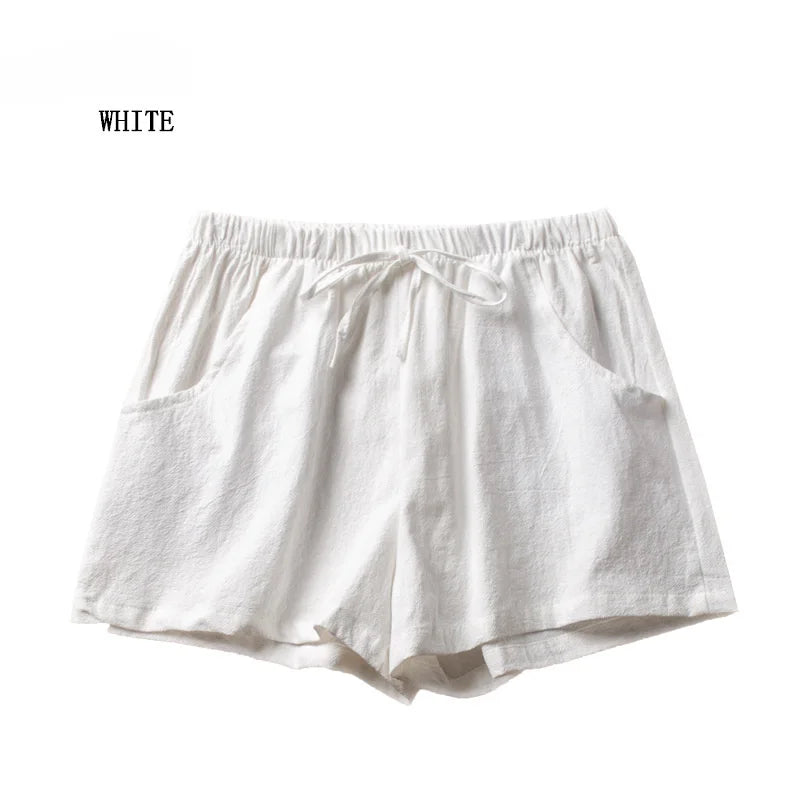Short en lin décontracté