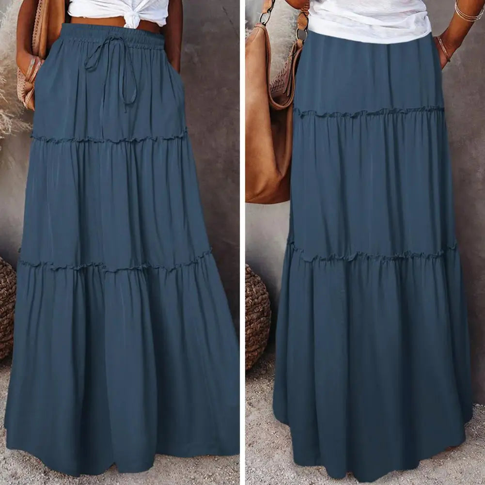 Jupe trapèze taille haute