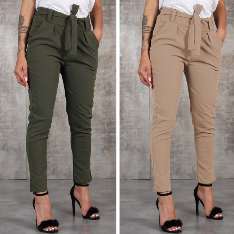 Pantalon chic Slim taille haute