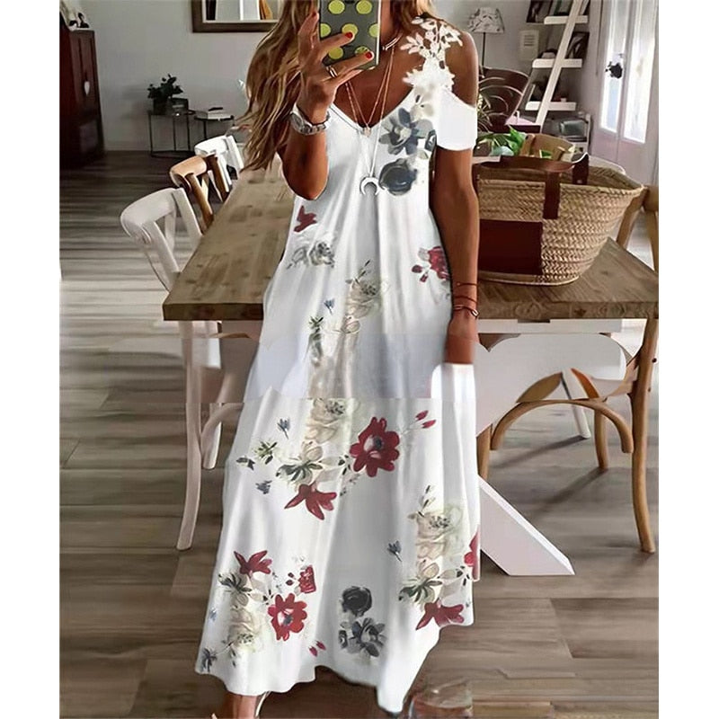 Robe Décontractée à Imprimé floral